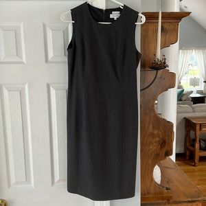 Calvin Klein charcoal gray sheath dress